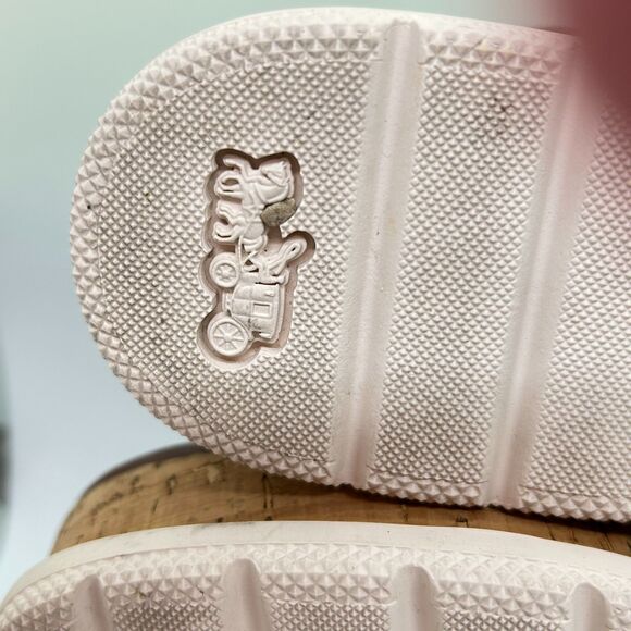 Coach Tallulah Brown Signature Print Platform Ankle Strap Sandals Size 6B - Picture 10 of 14